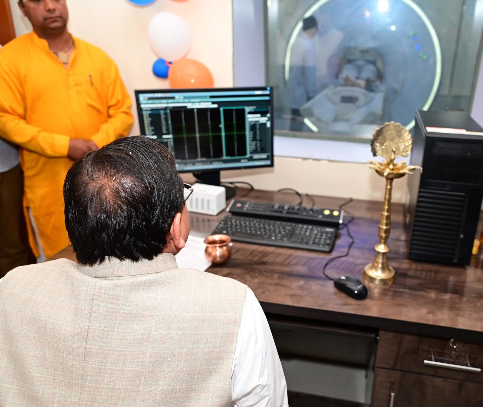 मुख्यमंत्री श्री पुष्कर सिंह धामी ने किया चंपावत में अत्याधुनिक एमआरआई मशीन का लोकार्पण